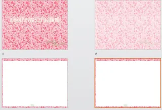 粉色小碎花ppt素材