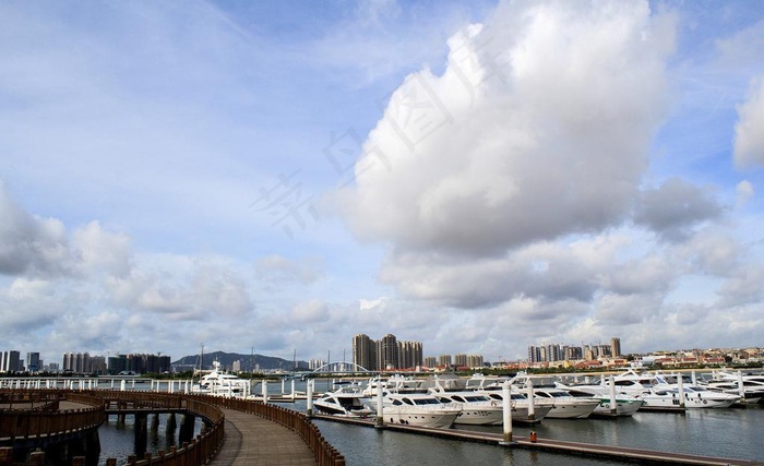 五缘湾海景图片