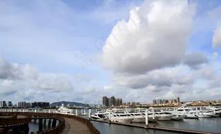 五缘湾海景图片