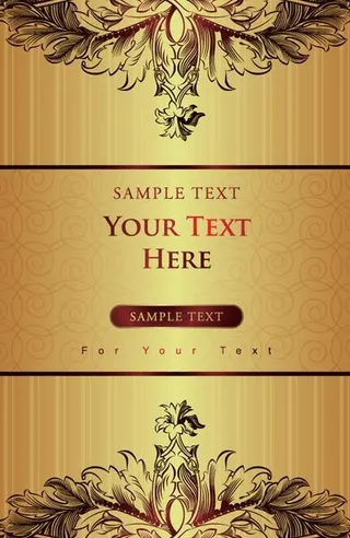 欧式华丽花纹背景图片