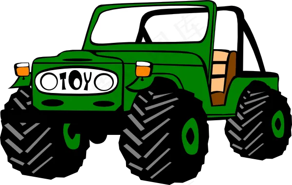 丰田陆地巡洋舰剪贴画