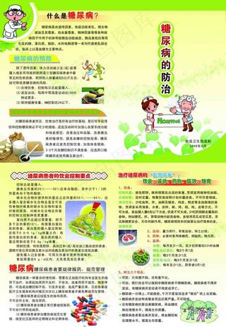 糖尿病防治知识两折页