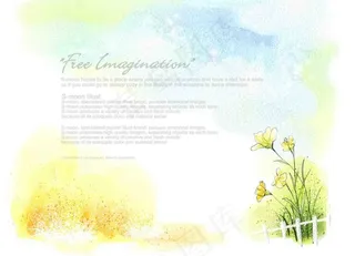 花朵花藤图案PSD创意素材