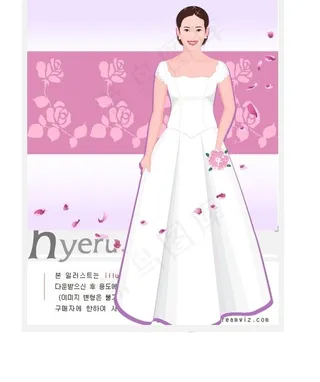 矢量婚礼人物018