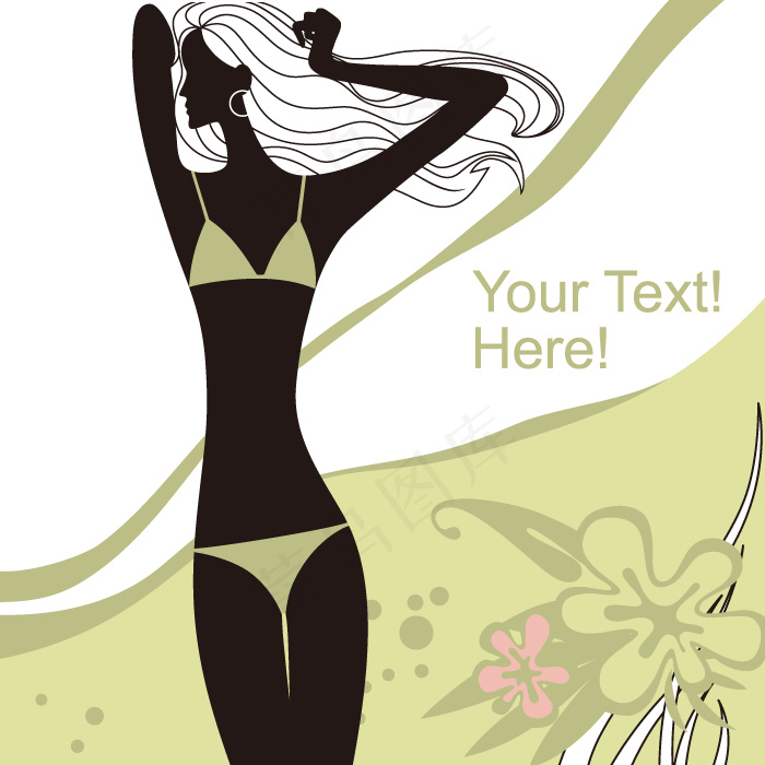 印花矢量图 人物图案 女人 时尚 ...
