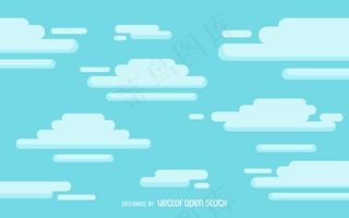 卡通云背景