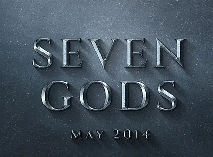 电影海报文字 字体效果 金属拉图片