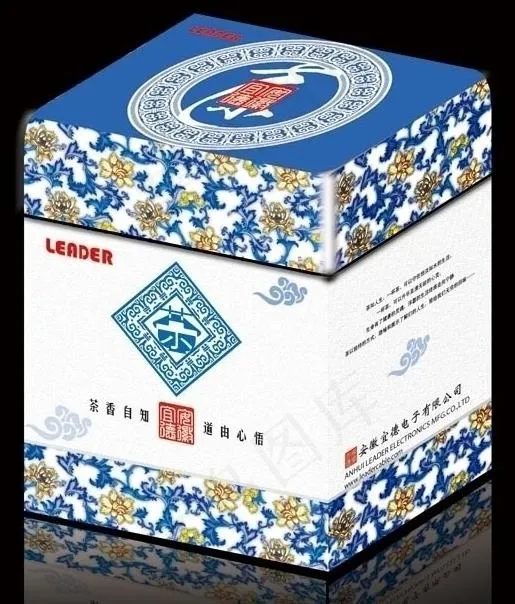茶叶盒（）展开图图片psd模版下载