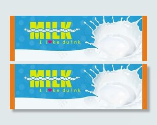 矢量牛奶花图片