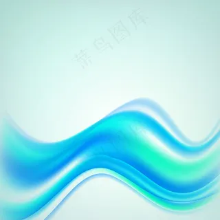 摘要蓝色背景与阳光和水浪