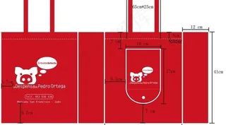 猪头环保袋图片