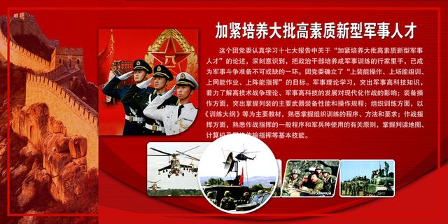 部队展板分层模板