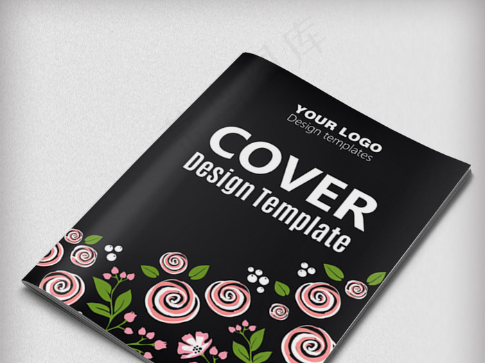 时尚花朵创意广告宣传画册封面设计