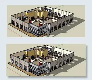 会所设计室内模型