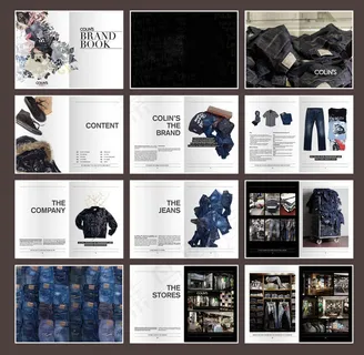 服饰宣传画册设计矢量素材