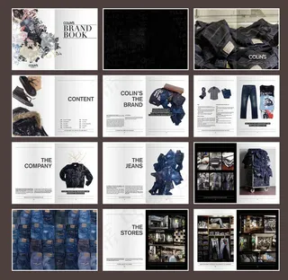 服饰宣传画册设计矢量素材