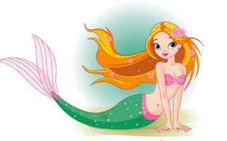 美人鱼的矢量图02