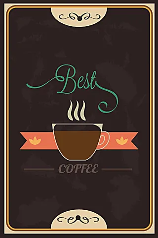 咖啡餐饮背景设计