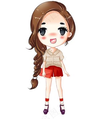 卡通人物psd分层卡通动漫人物头像...