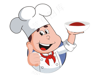 卡通厨师素材