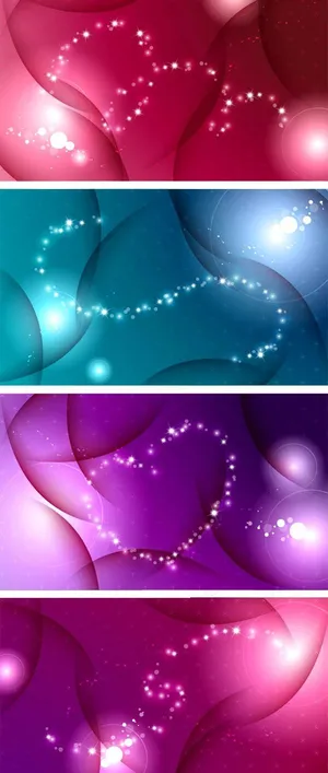 几个闪光多彩背景矢量素材