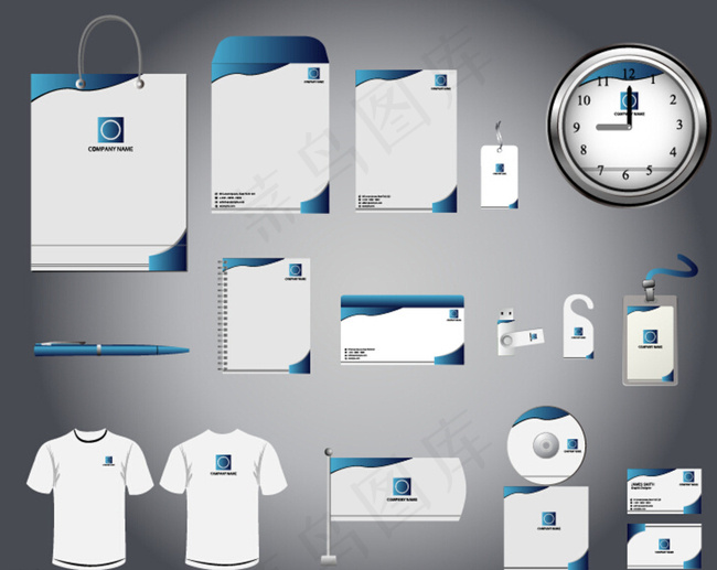 企业办公用品视觉识别系统图片