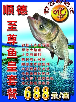 美食鱼宣传海报图片