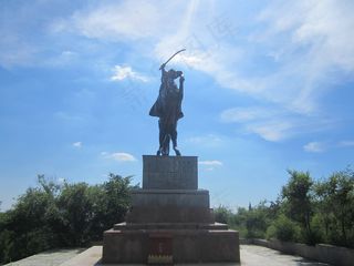 成吉思汗雕塑图片