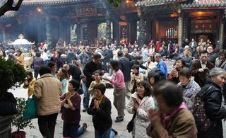 台北艋舺 龙山寺图片