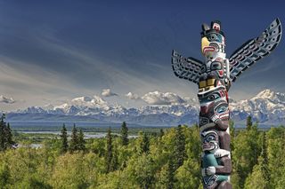 美国阿拉斯加山脉风景