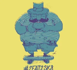 滑板胡子大叔图片