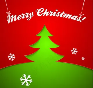 抽象圣诞树背景图片