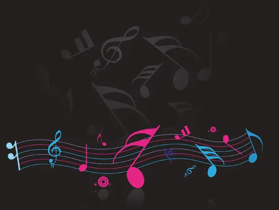 矢量音乐元素eps,ai矢量模版下载