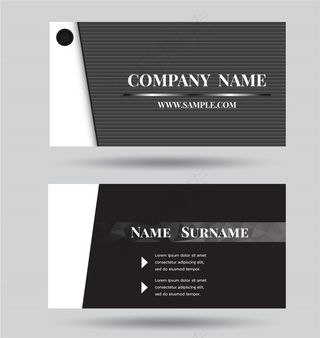 时尚商务名片卡片设计矢量元素