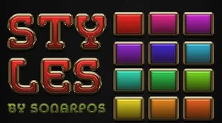 镏金效果描边字字体样式