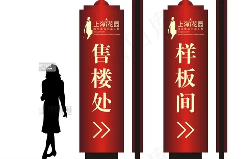 售楼处样板间导视牌导向牌 售楼处样板间导视牌导向牌