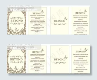 2款欧式服饰吊牌设计