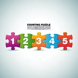 创意拼图文本模板矢量素材-2