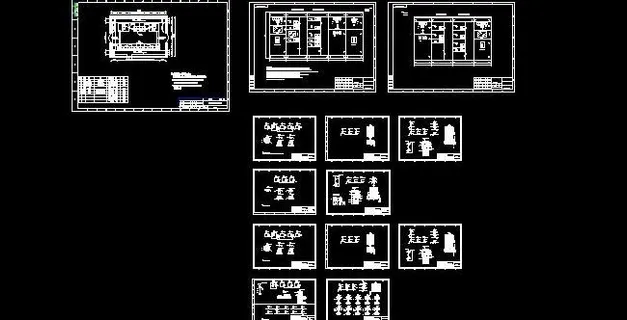 北京某变电所低压配电柜系统图设计图