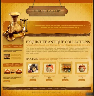 欧美复古网页设计