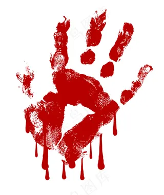 手鲜血淋淋的矢量
