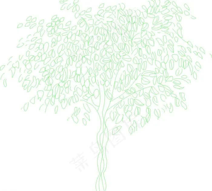 矢量树素材图片cdr矢量模版下载