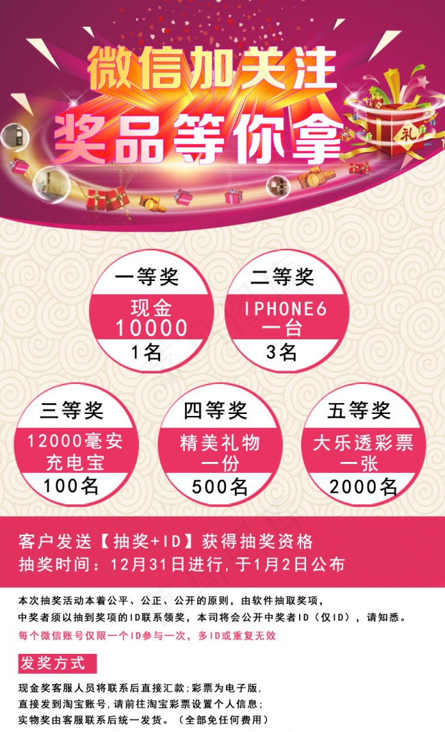 微信海报psd模版下载