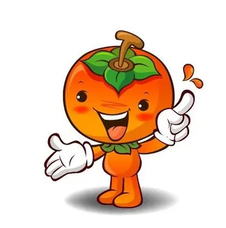 卡通柿子矢量图图片