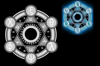 西方魔法阵六芒星图片