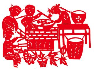 人物 窗花剪纸 民间美术_0166