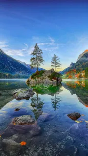 湖面风景高清摄影图片 湖面风景高清摄影图片