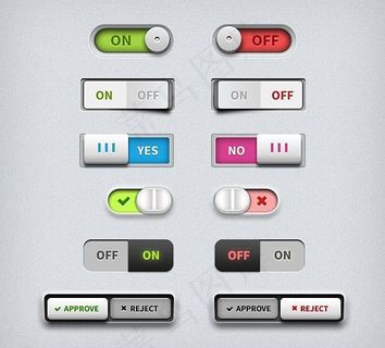 切换开关设计psd分层素材