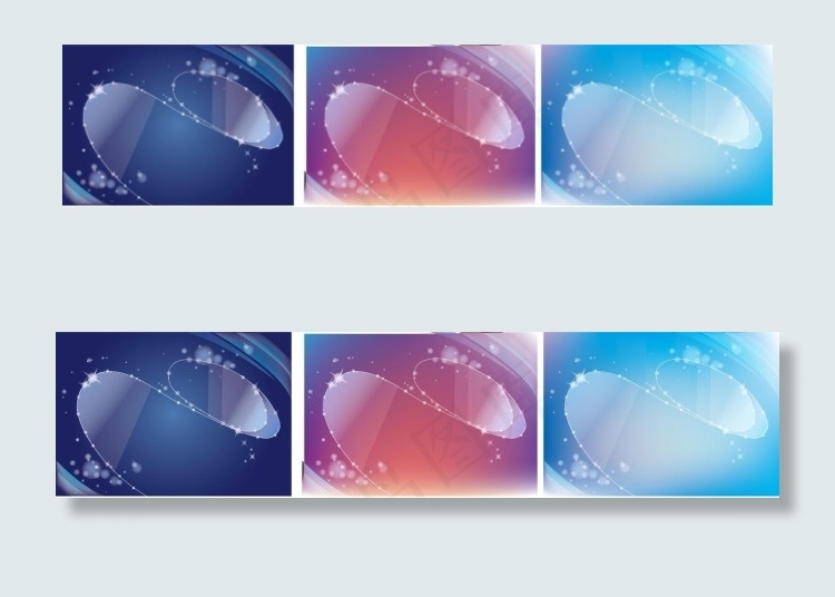 矢量幻彩平面宣传模板背景素材