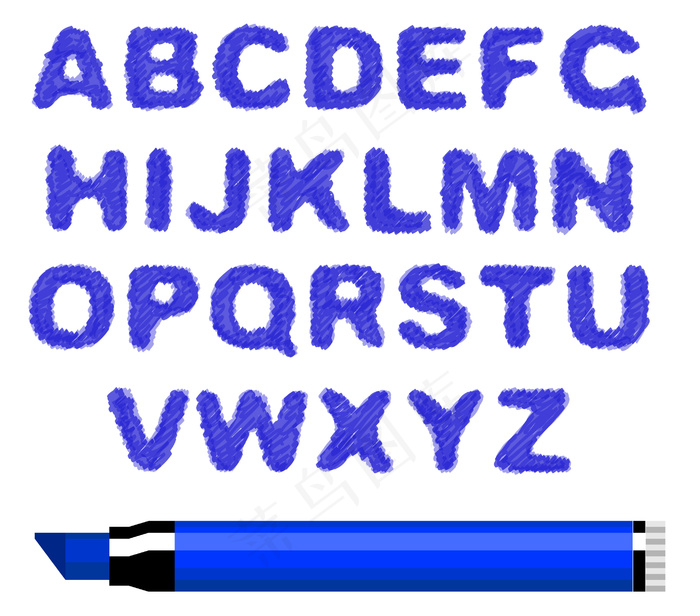 不同的字母05矢量eps,ai矢量模版下载
